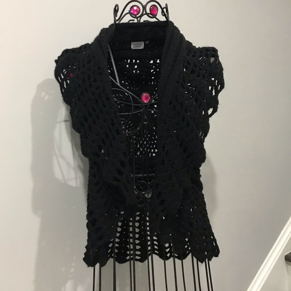Charming Charlie Jackets & Blazers - Charming Charlie Black Vest Medium
